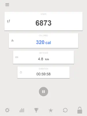 Step & Calorie Counter android App screenshot 1