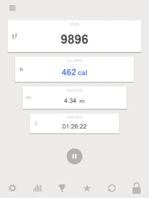 Step & Calorie Counter android App screenshot 2