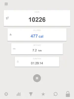 Step & Calorie Counter android App screenshot 3